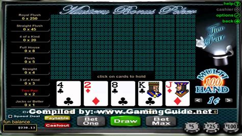  free online 100 hand video poker